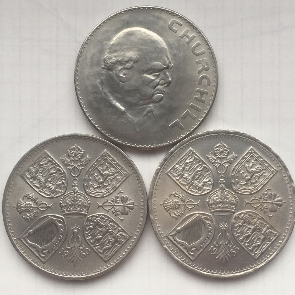 Юбилейные и обиходные монеты Великобритании 1953-67 и 1968-81г.
