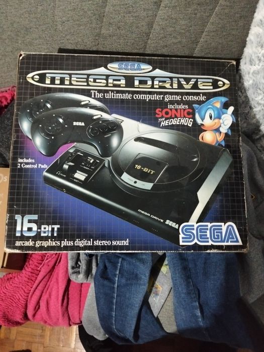 Sega mega drive + jogo sonic