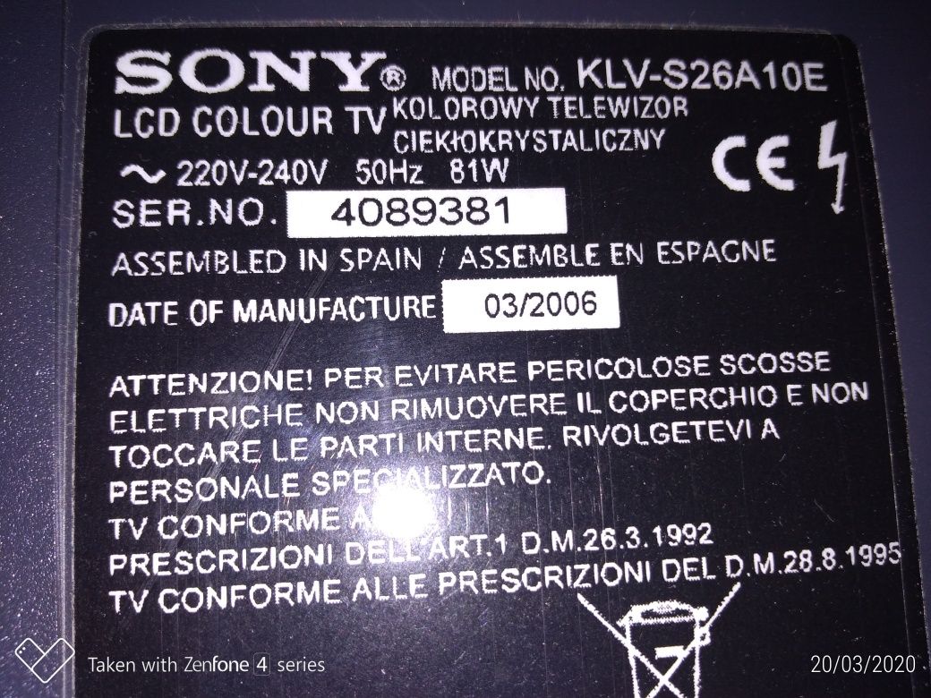 TV Sony Bravia