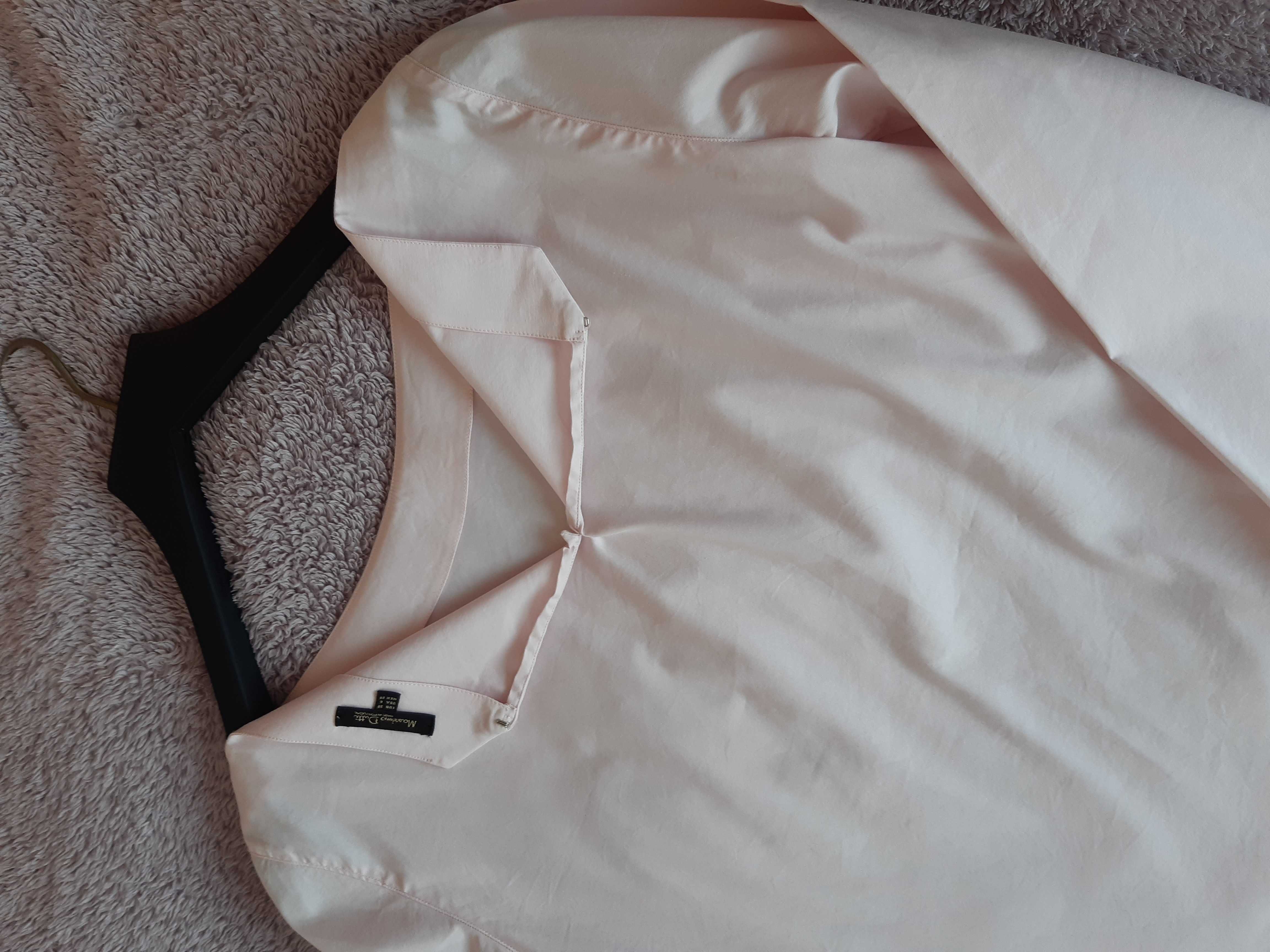 Różowa bluzka koszulowa Massimo Dutti