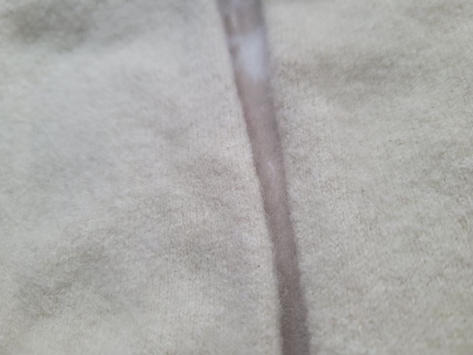 Sweter r S M kaszmir wełna termiczna niebarwiona cashmere