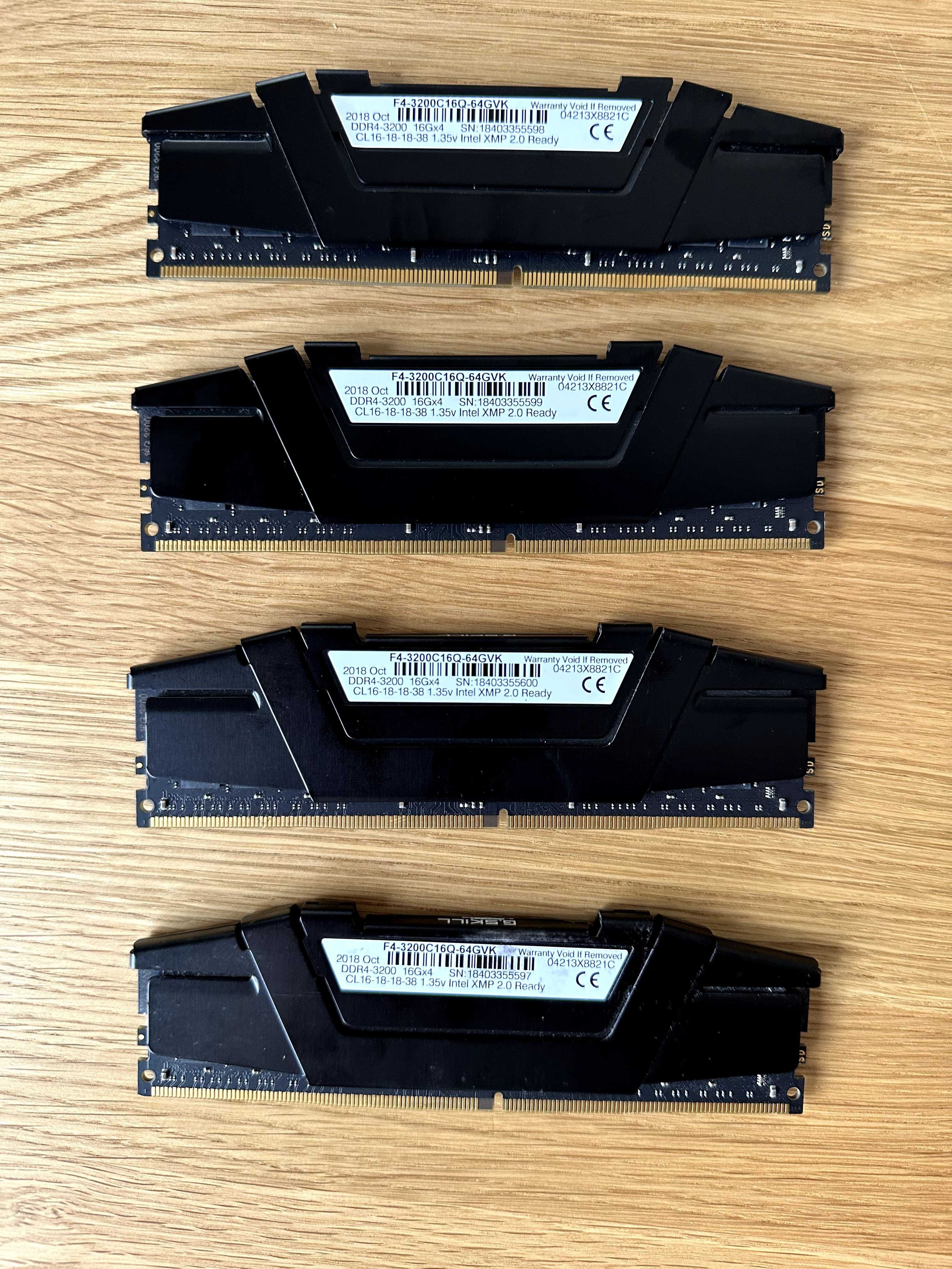 Pamięć RAM G.Skill Ripjaws V, DDR4, 64 GB, 3200MHz