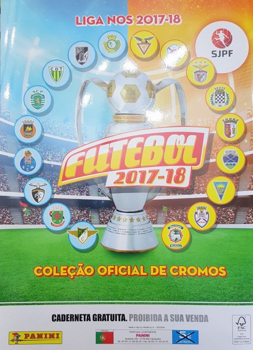 Colecção de cromos Liga NOS 2017-18