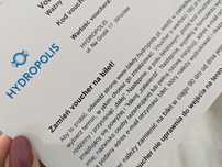 Voucher do hydropolis