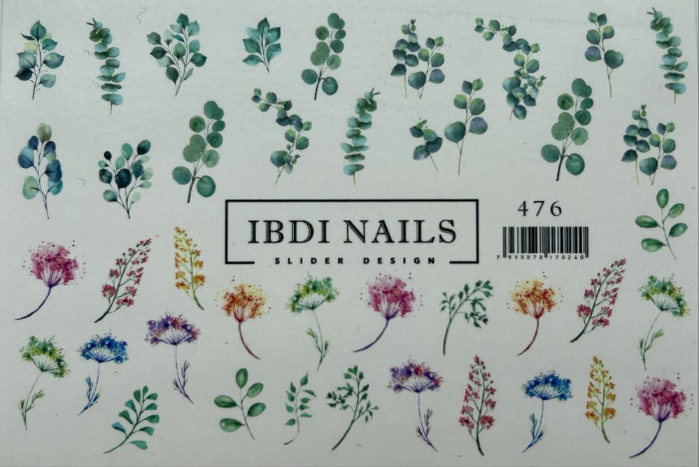 Продам слайдери для нігтів IBDI nails, слайдеры для ногтей, дизайн,