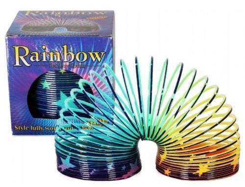 magiczna tęczowa sprężynka metaliczna kolorowa Lt398