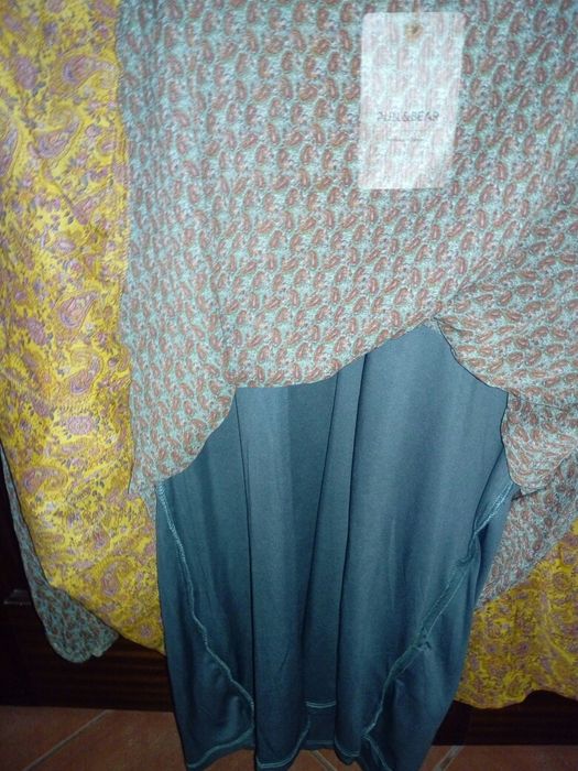 Vestido Pull and Bear L, novo. /etiqueta e Vestido Milano M/L!