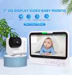 Відеоняня з великим екраном 7 дюймів Baby monitor ABM790