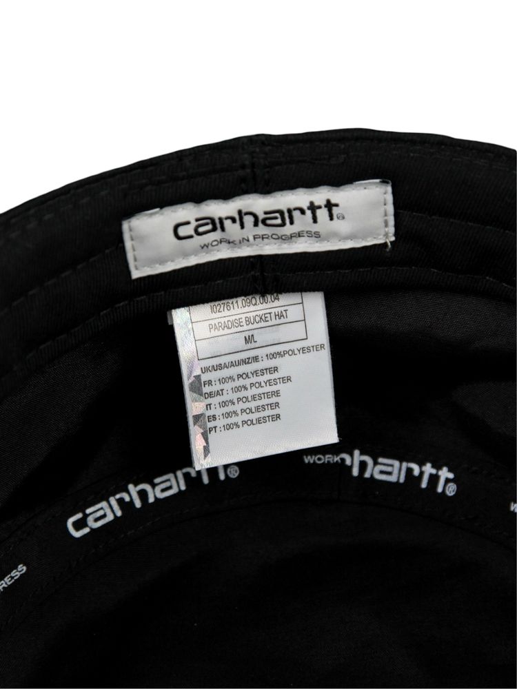 CARHARTT WIP панама чорна з малюнком. Панамка. Оригінал