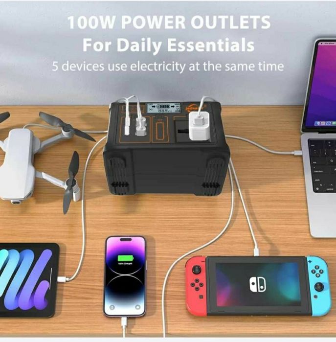 Міні зарядна станція EG-012, акумулятор LiFePO4. 100W, 76,8Wt/h