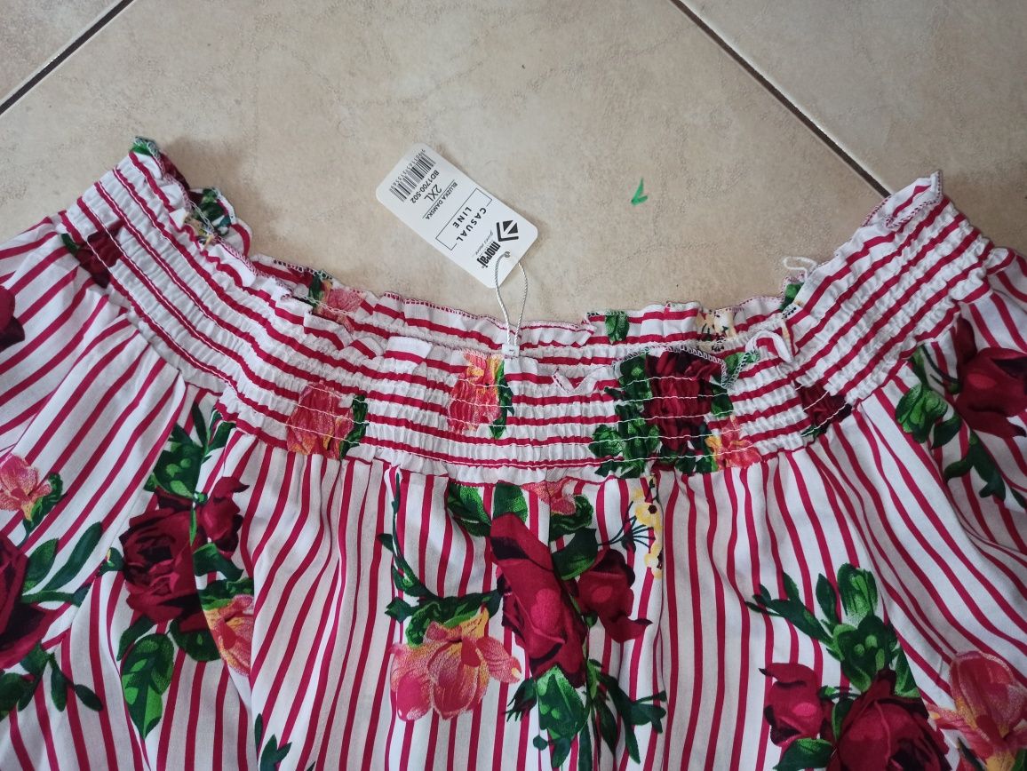 Zwiewna tunika hiszpanka r. xxl