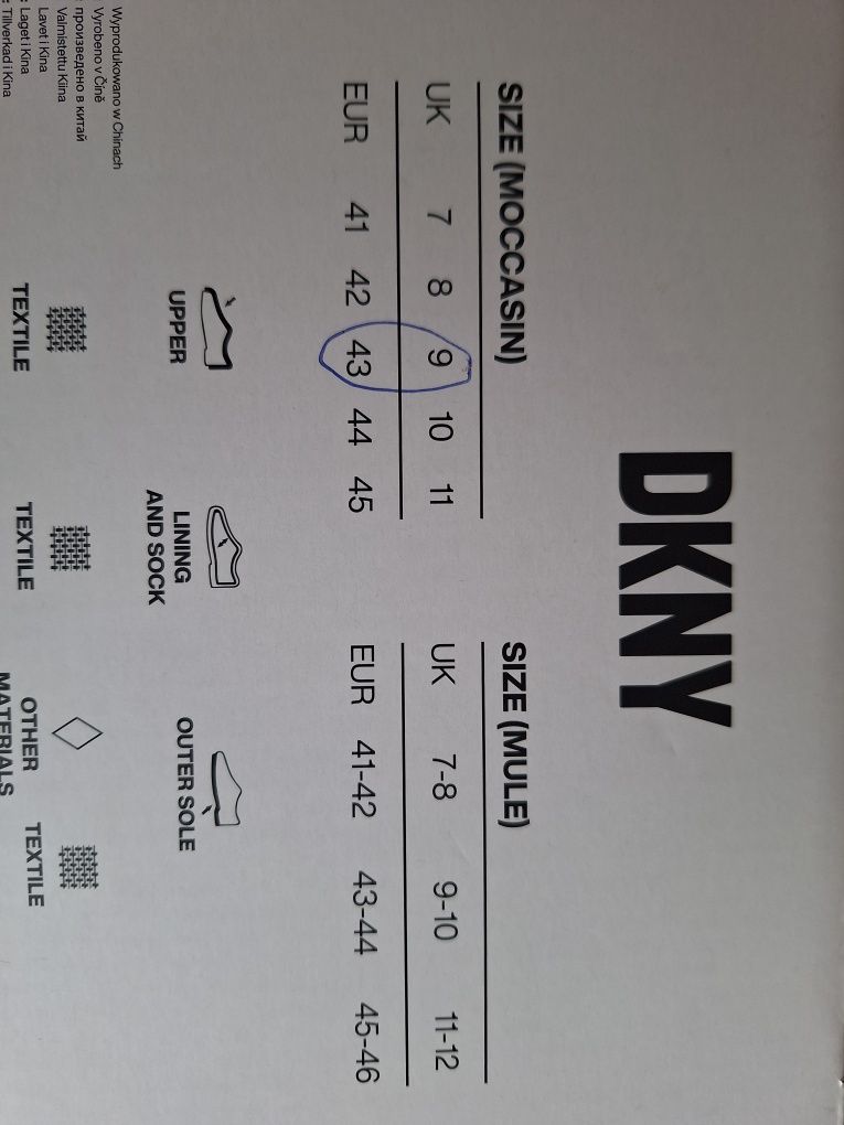 Męskie bambosze DKNY