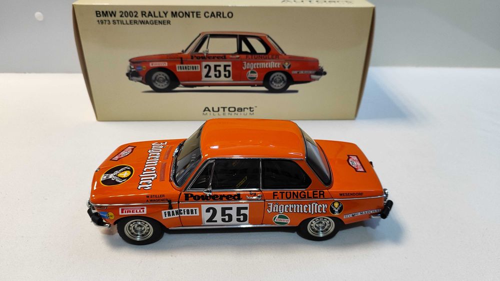 BMW 2002 Rally Monte Carlo 1973 Jagermeister AUTOart 1/18