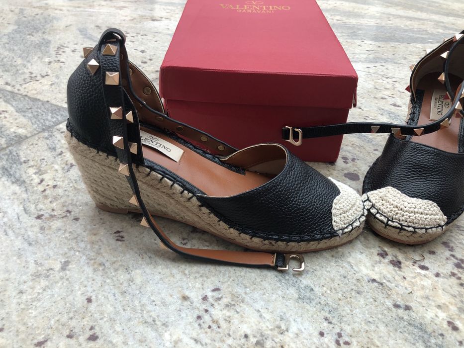 Valentino espadryle na koturnie 37
