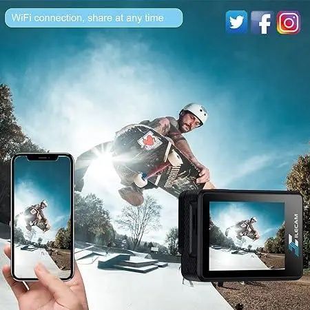 Екшн камера ILECAM 4K WiFi  водозахисна нова 2025 року