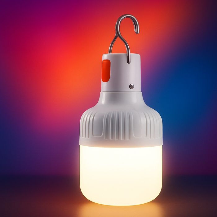 Акамуляторна Led лампа лампочка портативний ліхтар світильник освітлен