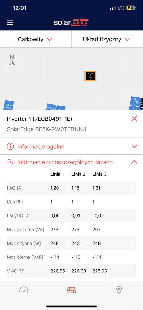 SOLAREDGE Inwerter falownik 3-fazowy 5kW SOLAREDGE SE5K-RW