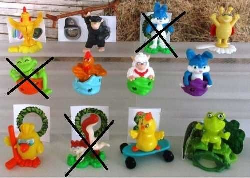 *_* Zestaw 9szt. Wielkanoc 2023 + kartki, figurki kinder, nowe