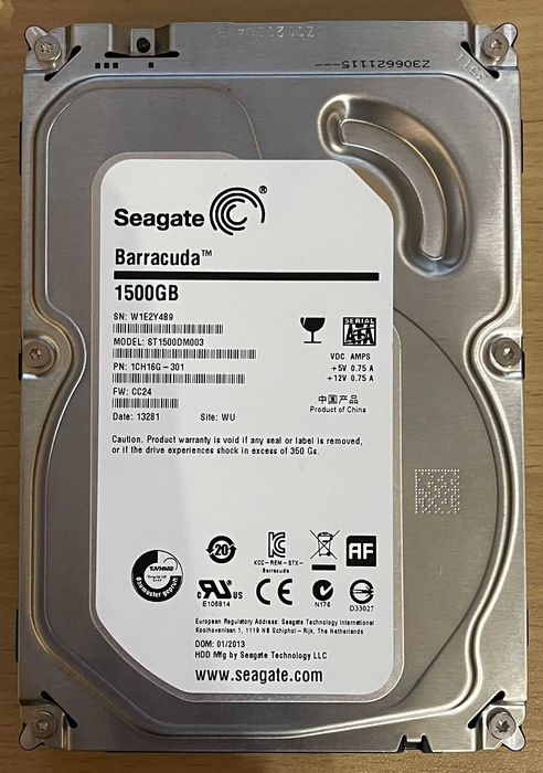 Dysk twardy HDD 1,5TB Seagate Barracuda ST1500DM003 SATA-3 3,5"