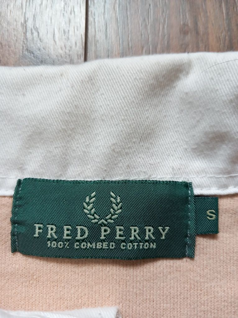 Fred Perry bluza polo z welny czesanej rozmiar S