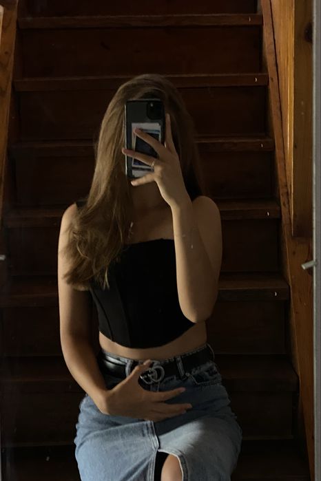 Корсет, розмір S, чорний