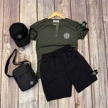 Летние комплекты stone island (S-XXL) Мужской набор лето стон айленд