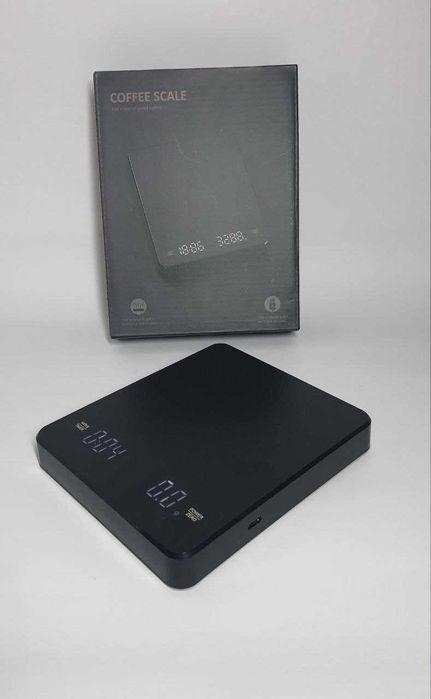 Ваги для кави сенсорні з таймером LCD екран USB зарядка