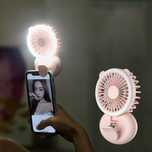 Przenośny wentylator z lampką Selfie Mini