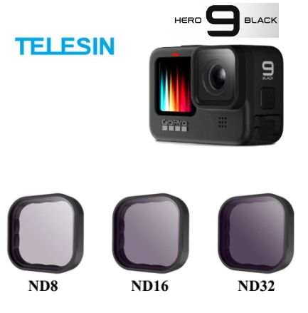 Filtros ND Gopro 12 11  10 e 9 Black (x3) - Telesin - Novo