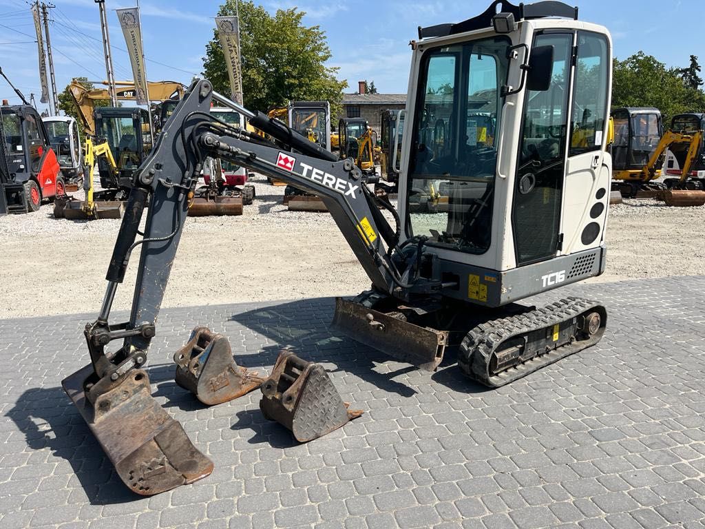 Mini koparka TEREX TC16 z 2014r. szybkozłącze 1 wł waga 1700kg MOCNA