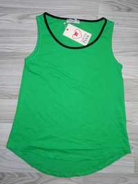 Nowy zielony top luźny koszulka zielona luźna bluzka 36 S Butik