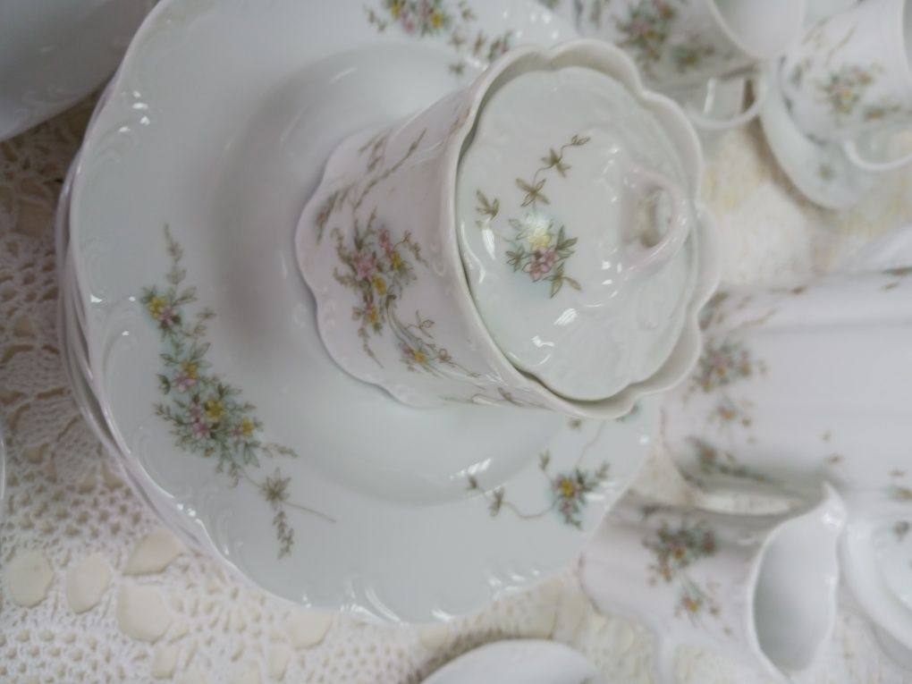 Rosenthal Monbijou 12 osob serwis kawowy Grune Ranke