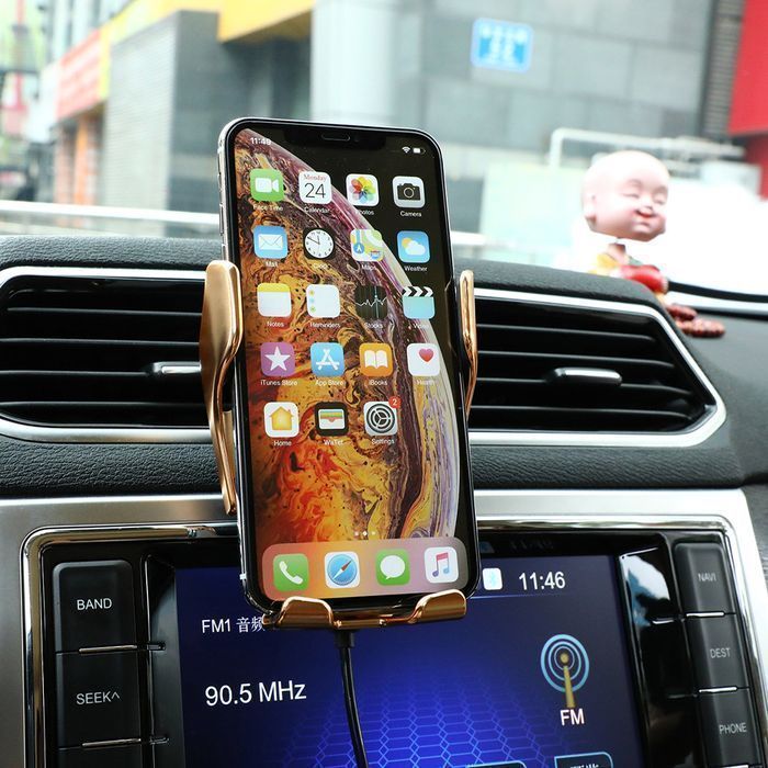 Uchwyt samochodowy automatyczny Alogy R2 ładowarka indukcyjna Qi do