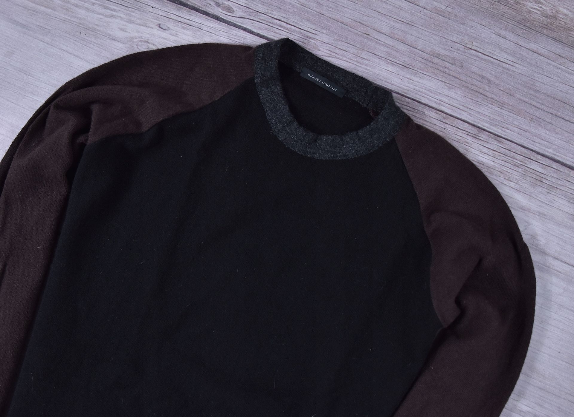 Roberto Collina Męski Sweter Wool Made In Italy M