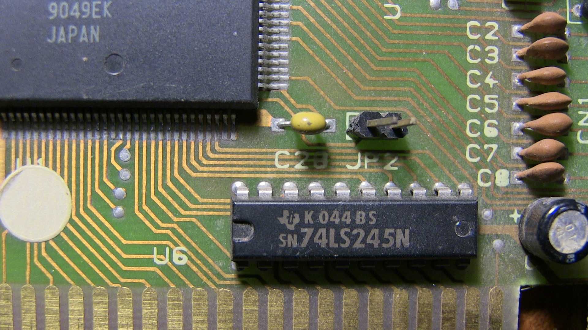 Видеокарта старая ECA Unigue UN-010 8bit 256KB ISA