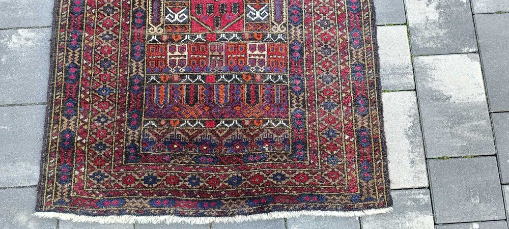 Afgański dywan wełniany tkany ręcznie 149 x 87 cm perski wełna Afgan