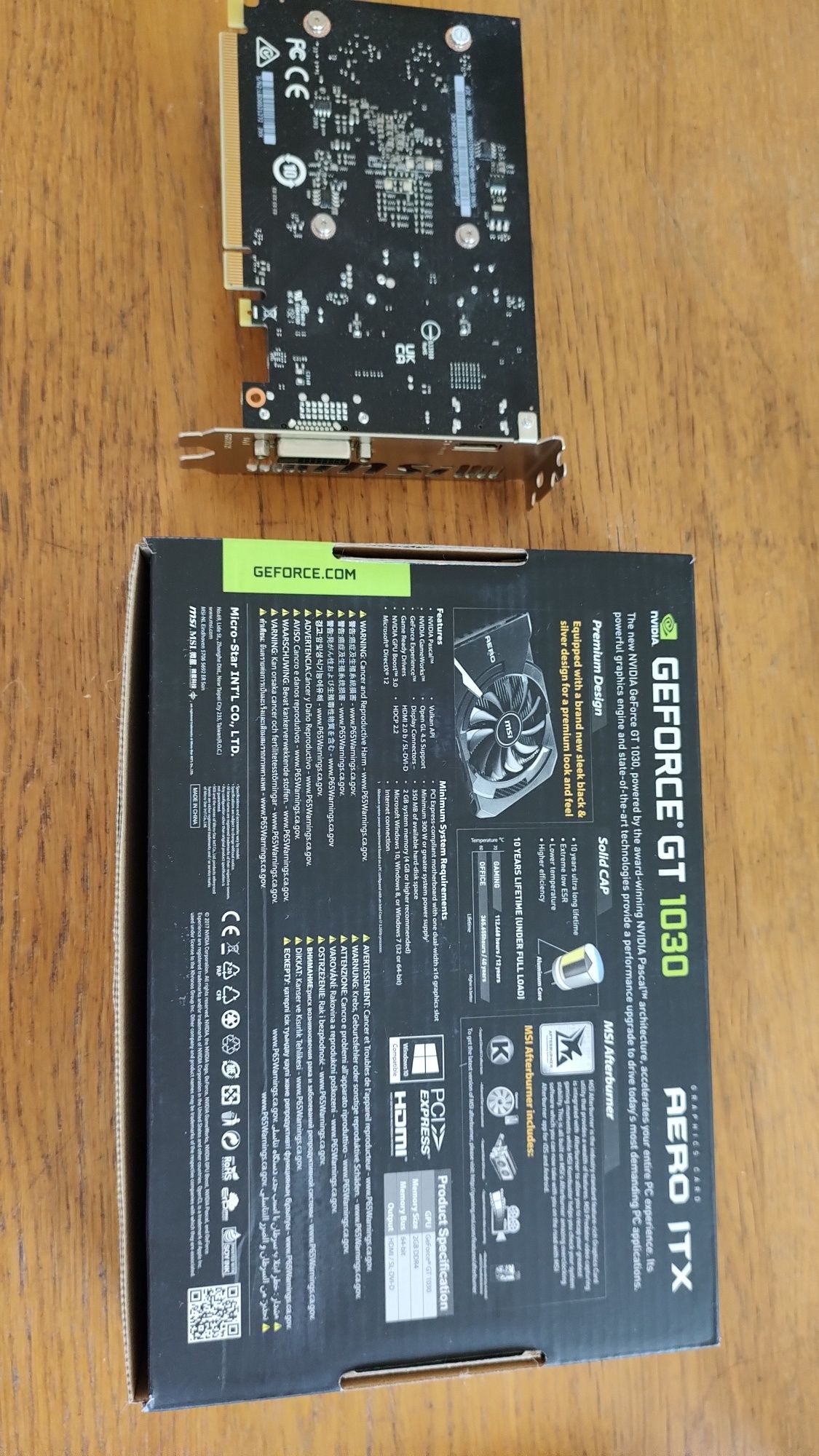 Karta graficzna MSI GeForce GT 1030