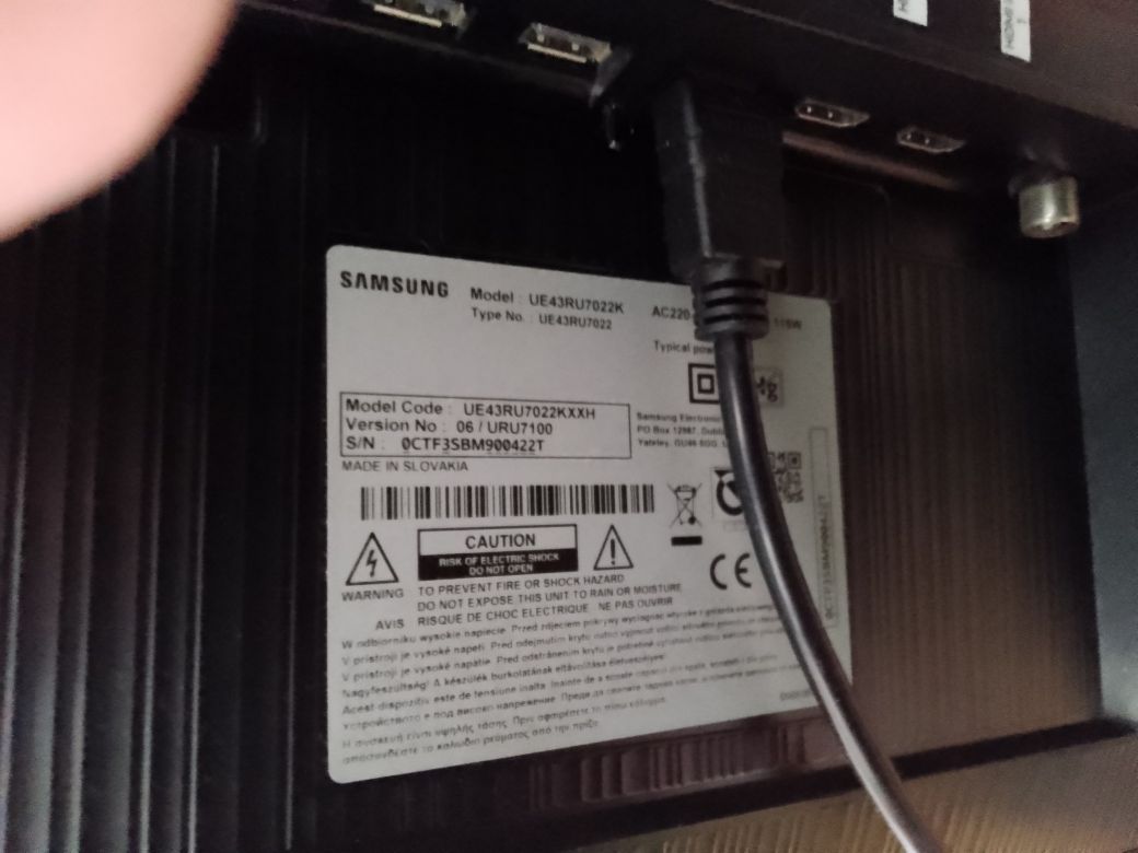 Samsung UE43RU7022 listwy LED