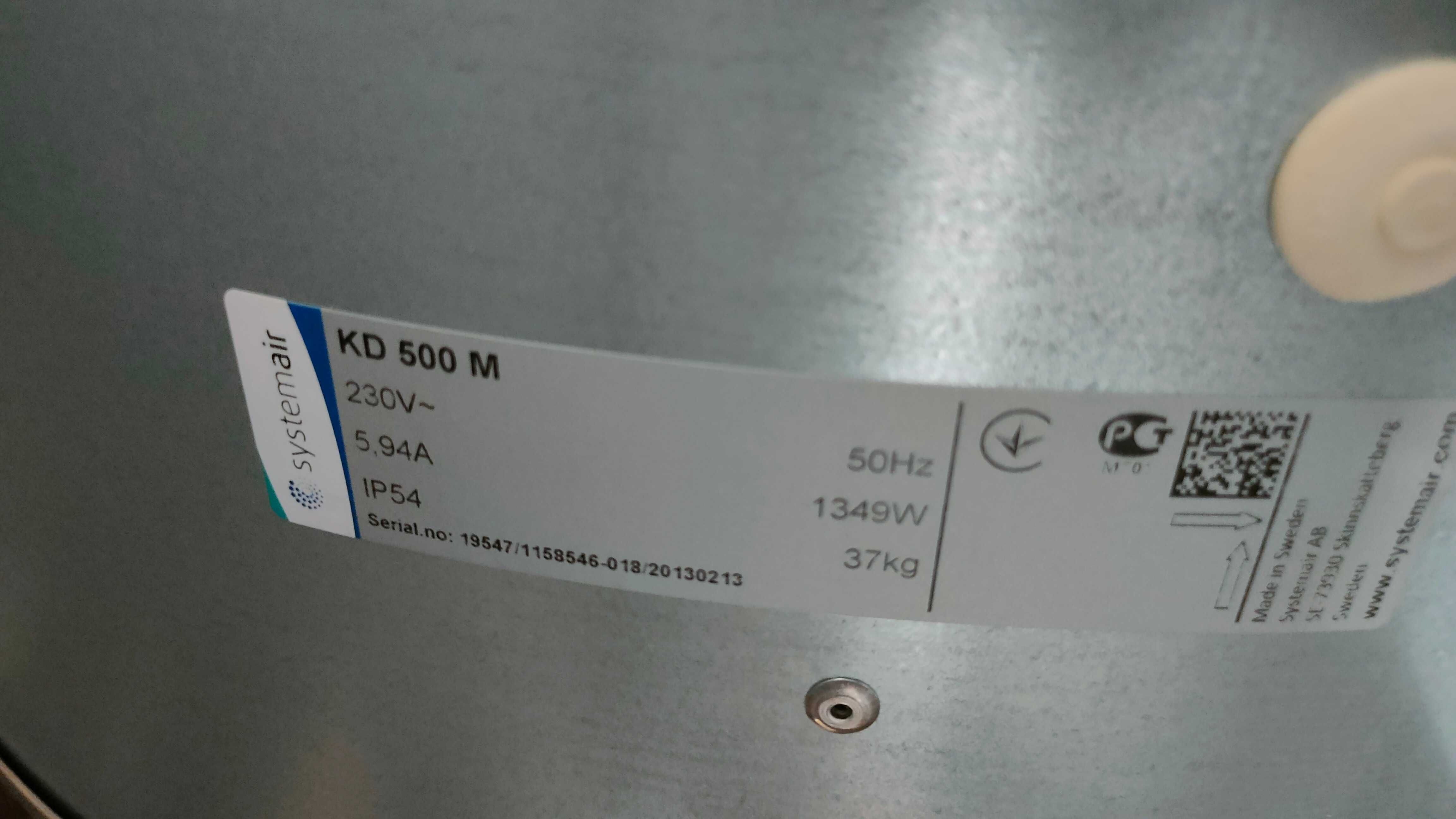 Круглый канальный вентилятор Systemair KD 500 M1