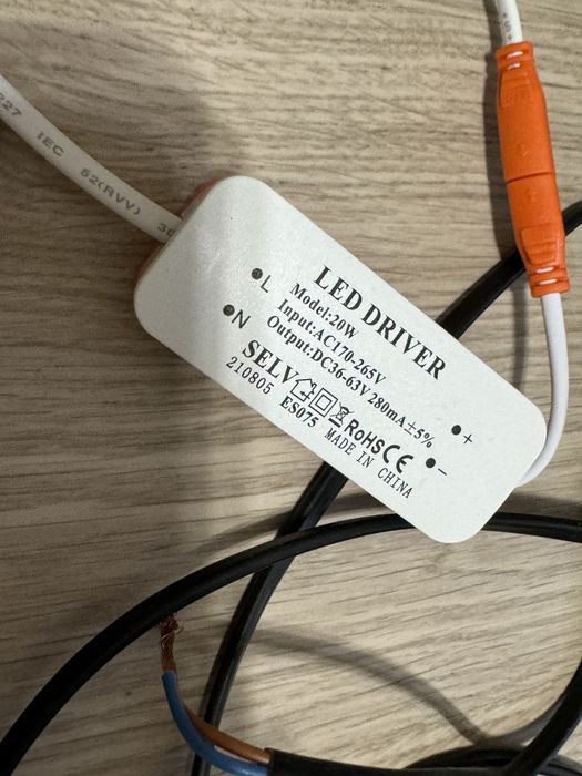 Світлодіодний світильник 20W LED 5 шт.