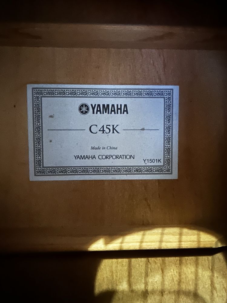 Класична гітара Yamaha C45K