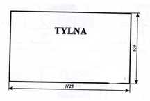 Szyba tylna mf255