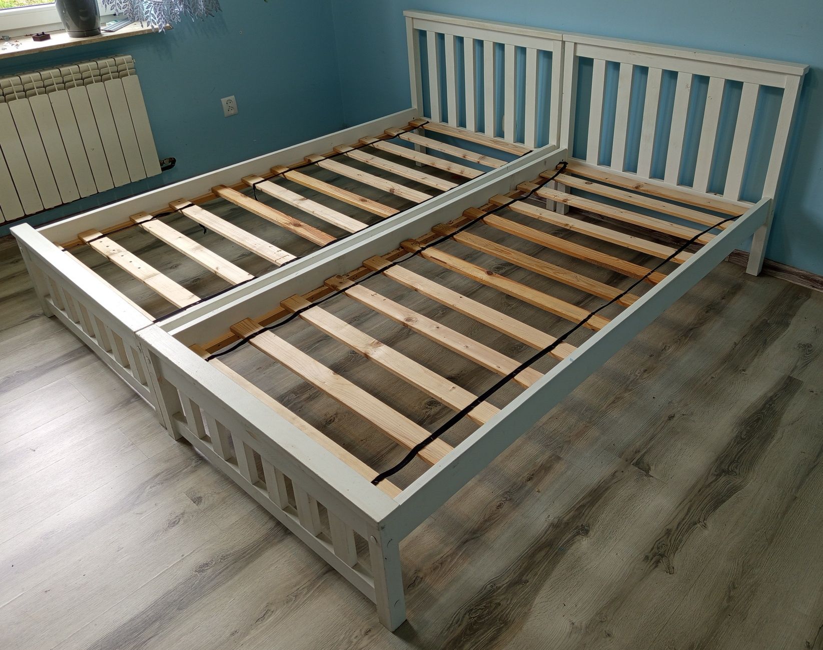 2x łóżko białe 90x200