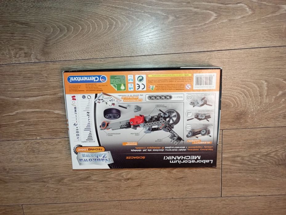 Zestaw laboratorium mechaniki ścigacz clementoni