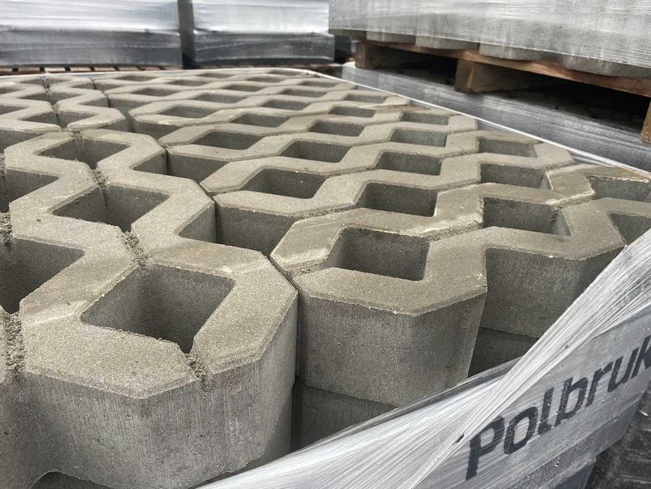 Płyta ażurowa 60x40x10 cm szary płyta meba