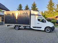 Renault MASTER 2.3 TWIN-CAB (łóżko z tyłu)+PLANDEKA 8ep+SALON POLSKA+PIERWSZY WŁAŚCICIEL+SERWISOWANY+IDEALNY STAN+GOTOWY DO PRACY+O K A Z J A