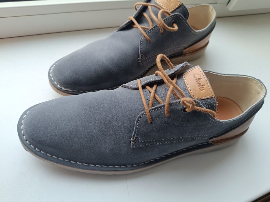 Взуття Clark's замш, чоловічі туфлі, лофери