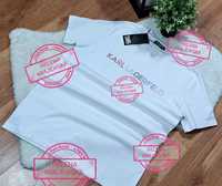 Koszulka Męska Polo Karl Lagerfeld biała i czarna Premium