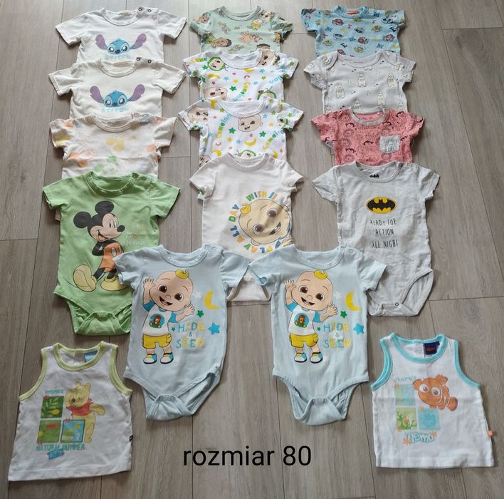 Body krótki rękaw rozmiar 80