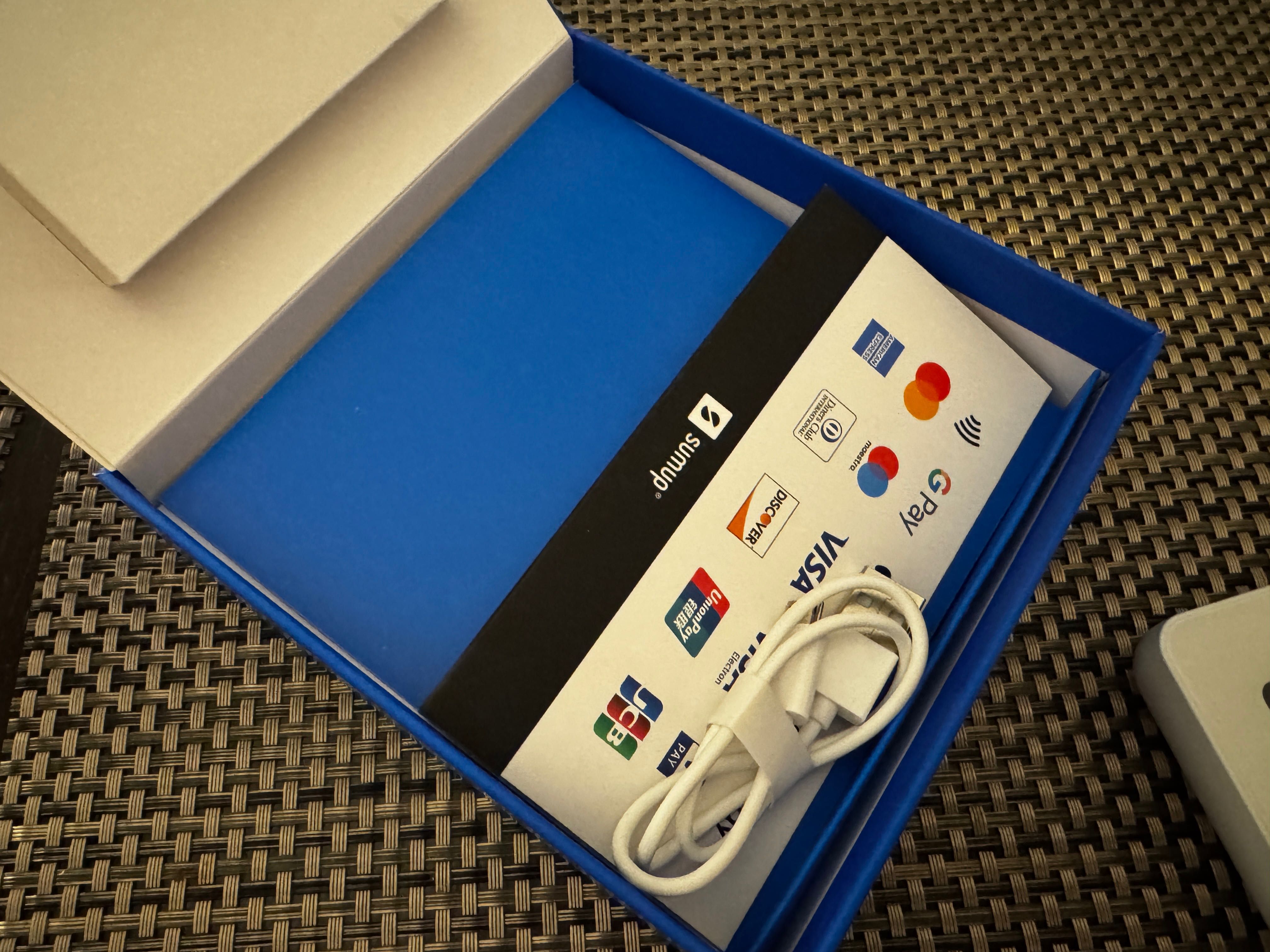 Terminal płatniczy zbliżeniowy sumup air paypass nfc chip